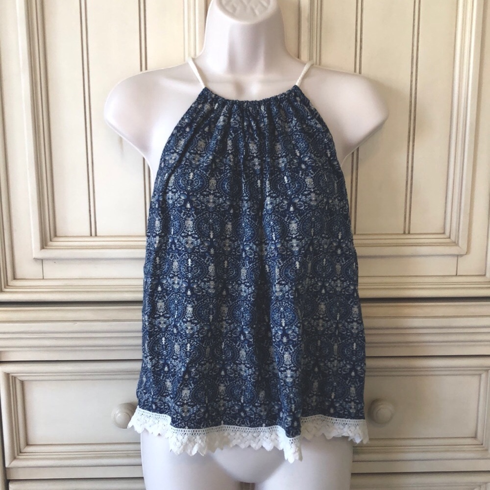 Cute Flowy Top BOHO Like New Sz L